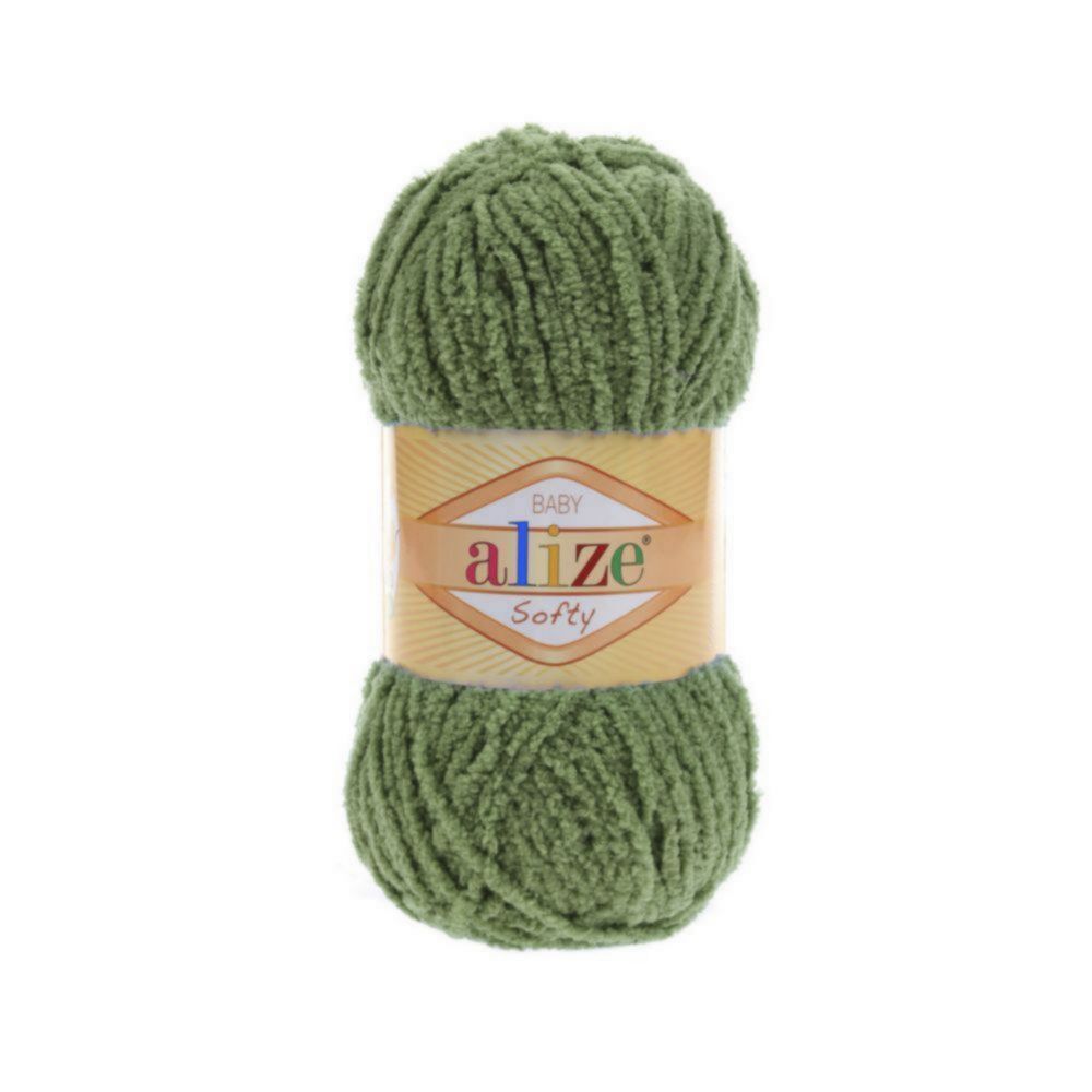 ALIZE "SOFTY" 100% Микрополиэстер, 50 гр., 115 м, Зеленая черепаха
