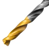 Сверло спиральное по металлу 5,5 x 93мм, Р6М5, Golden Tip, многогранная заточка Denzel — фото 3