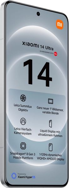 Смартфон Xiaomi 14 Ultra 16/512 ГБ Global, Dual nano SIM, Белый | White