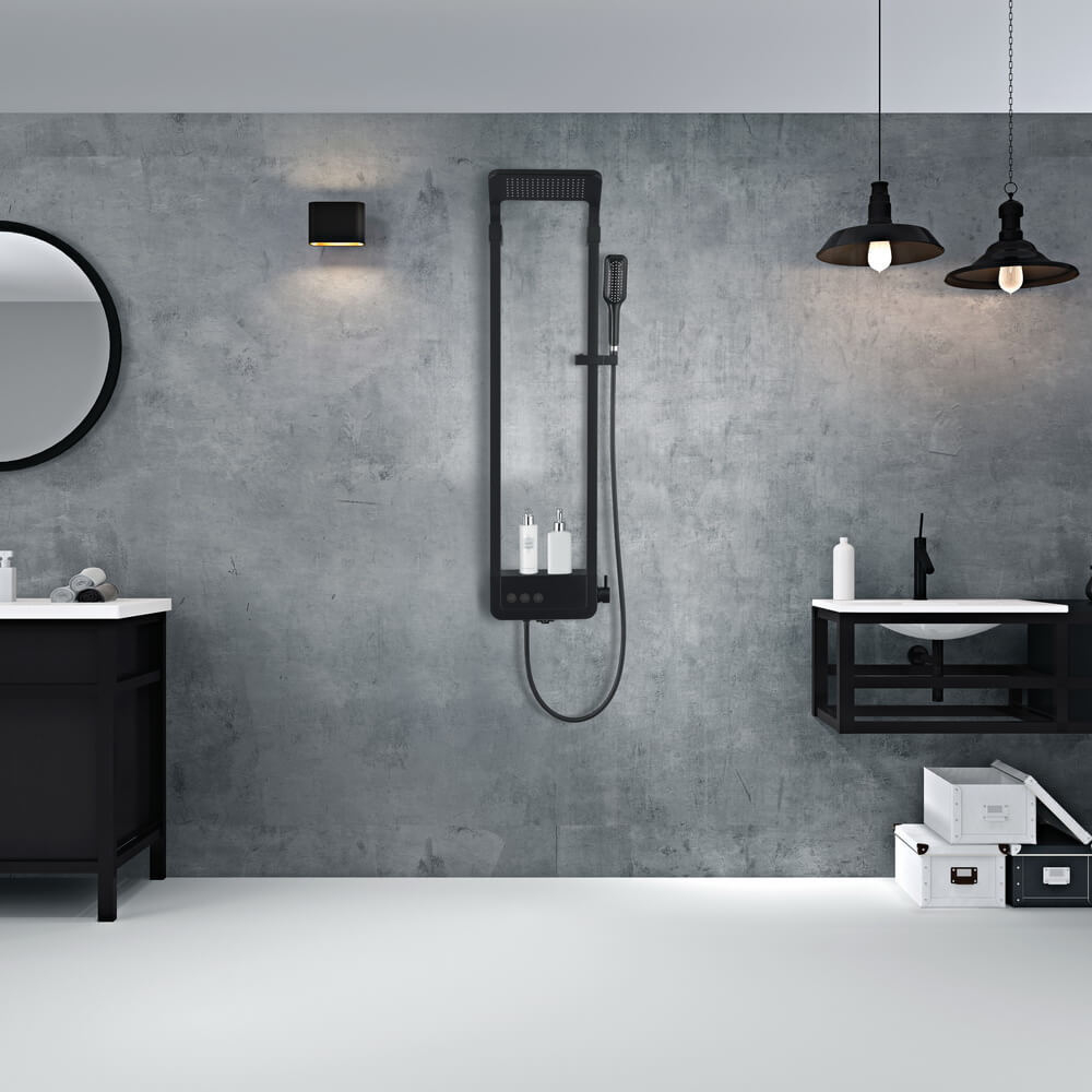 Душевая панель B&W  W2020 Velvet Black (1300х405x230)