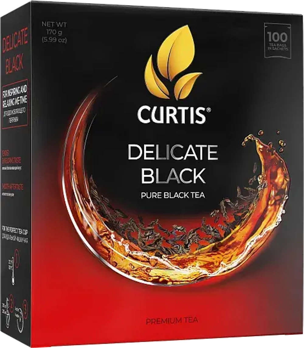 Curtis Delicate Black чай чёрный в пакетиках 100шт. Кёртис
