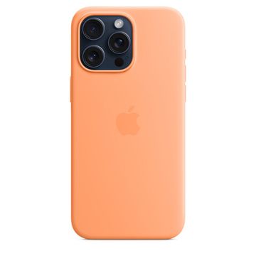 Силиконовый чехол Apple для iPhone 15 Pro с MagSafe Оранжевый