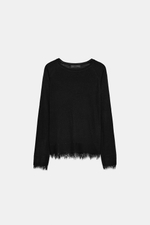 СВИТЕР С КРУЖЕВНОЙ ОТДЕЛКОЙ — ZARA