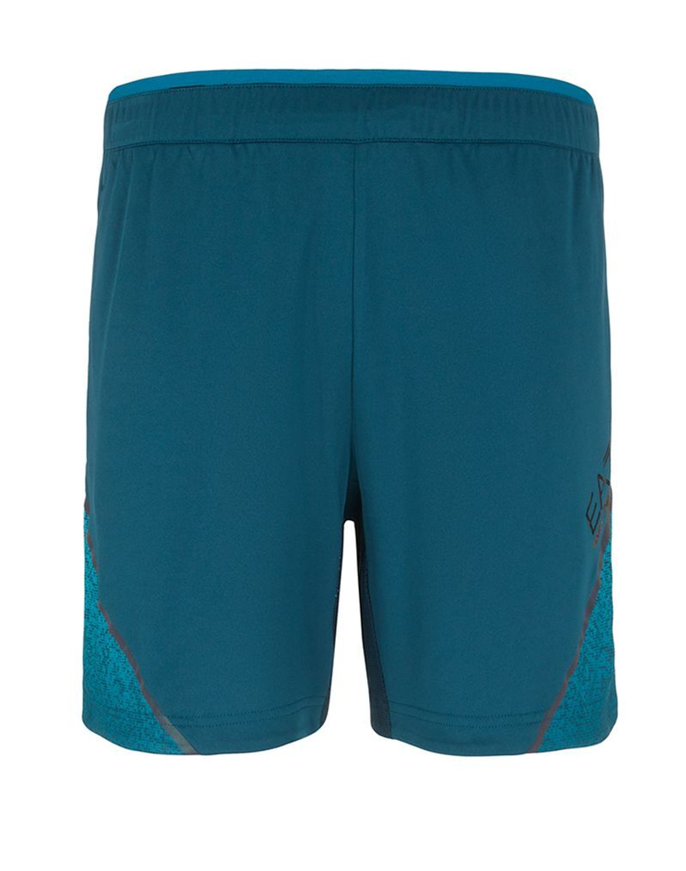 Мужские теннисные шорты EA7 Man Woven Shorts - Бирюзовый
