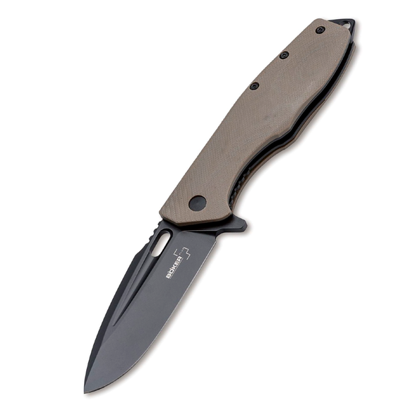 Цена наНож складной Boker Plus Caracal Tactical, сталь D2 EDP Plain, рукоять стеклотекстолит G10