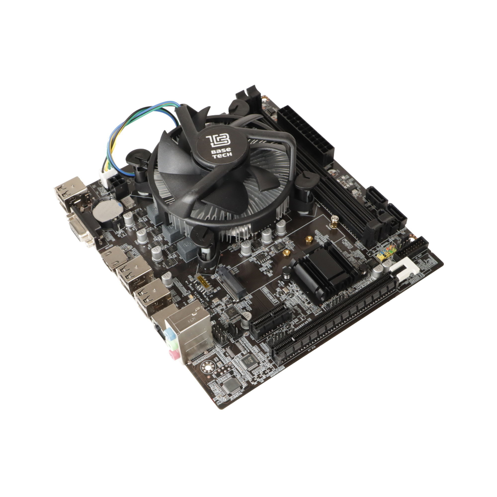 Материнская плата с процессором BaseTech H61M-K, Socket1155, i7-2600, mATX, Retail, Socket1155, Intel HD Graphics 2500, 2xDDR3, PCIe3.0, 1xM.2, GLAN, 8xUSB2, 2xUSB3, VGA, HDMI (BT-H61M-K-2600)
