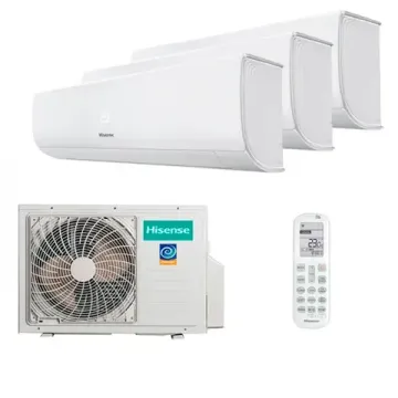 Мультисплит система на 3 комнаты Hisense AMS-07UW4RMRKB00 x 3 / AMW3-18U4RJA