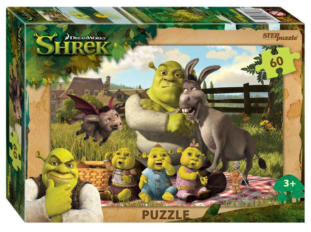 Пазл 60эл. "Shrek" (Степ пазл)