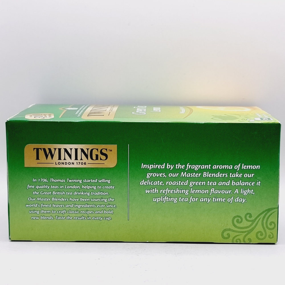Чай зеленый Twinings "Green Tea & Lemon Delicate & Citrusy 25 пакетиков, 50 г (Польша)