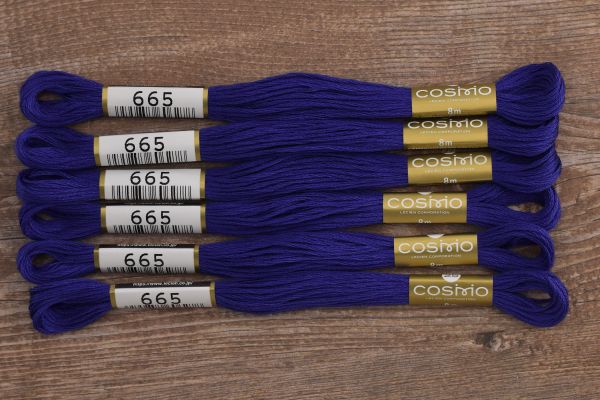 Мулине Lecien Cosmo, цв. 0665 / 6 мот. по 8 метров, в 6 сложений