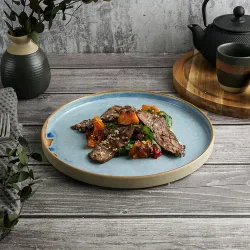 Тарелка с бортом d 26 см h2,2 см 600 мл Blue Panasia P.L. Proff Cuisine [1]