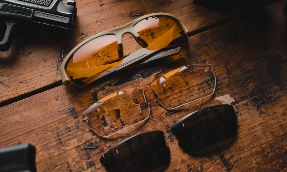 Очки Wiley X WX Valor (Frame: Matte Tan, Lens: Clear + Grey + Rust)
