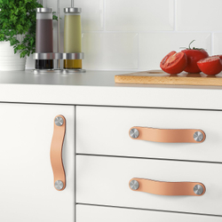 IKEA ÖSTERNÄS  (ИКЕА ЁСТЕРНЭС)  -  Кожаная ручка - дублёная кожа 153 мм