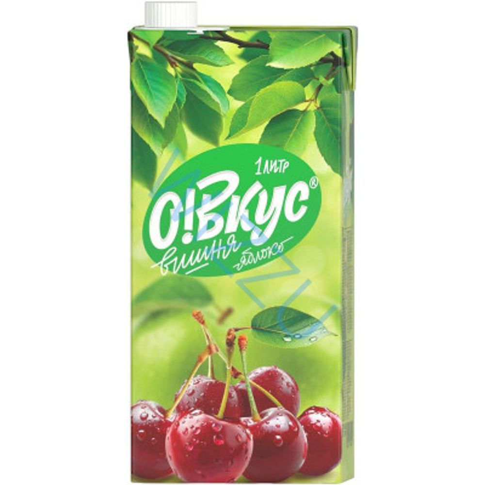 Сок О! Вкус яблочно-вишневый 0.2 л