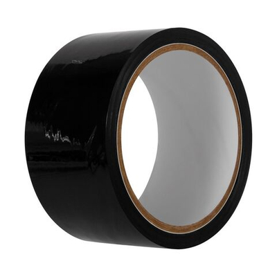 Черная лента для бондажа Black Bondage Tape - 20 м. (Цвет: черный)