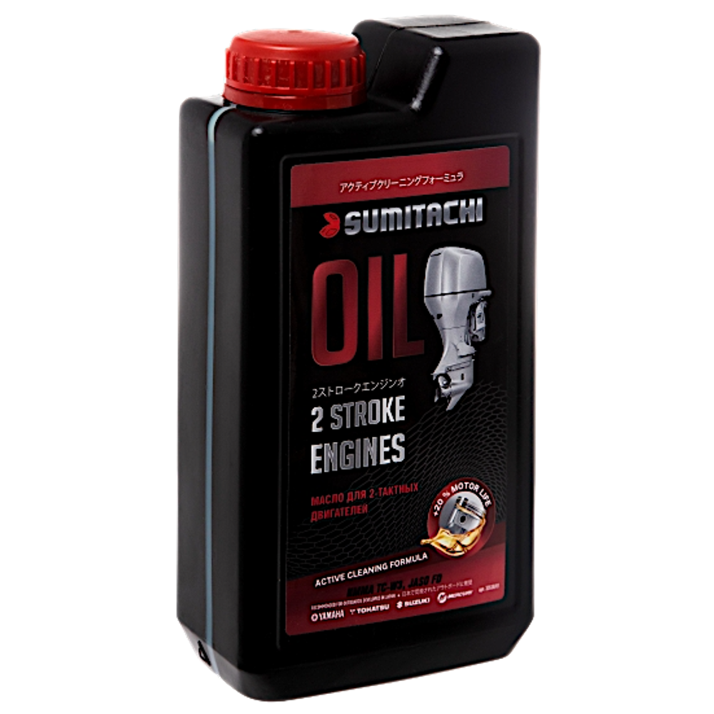 Масло мотор. 2T полусинт. Sumitachi TC-W3 1л 2-Stroke Engines Oil