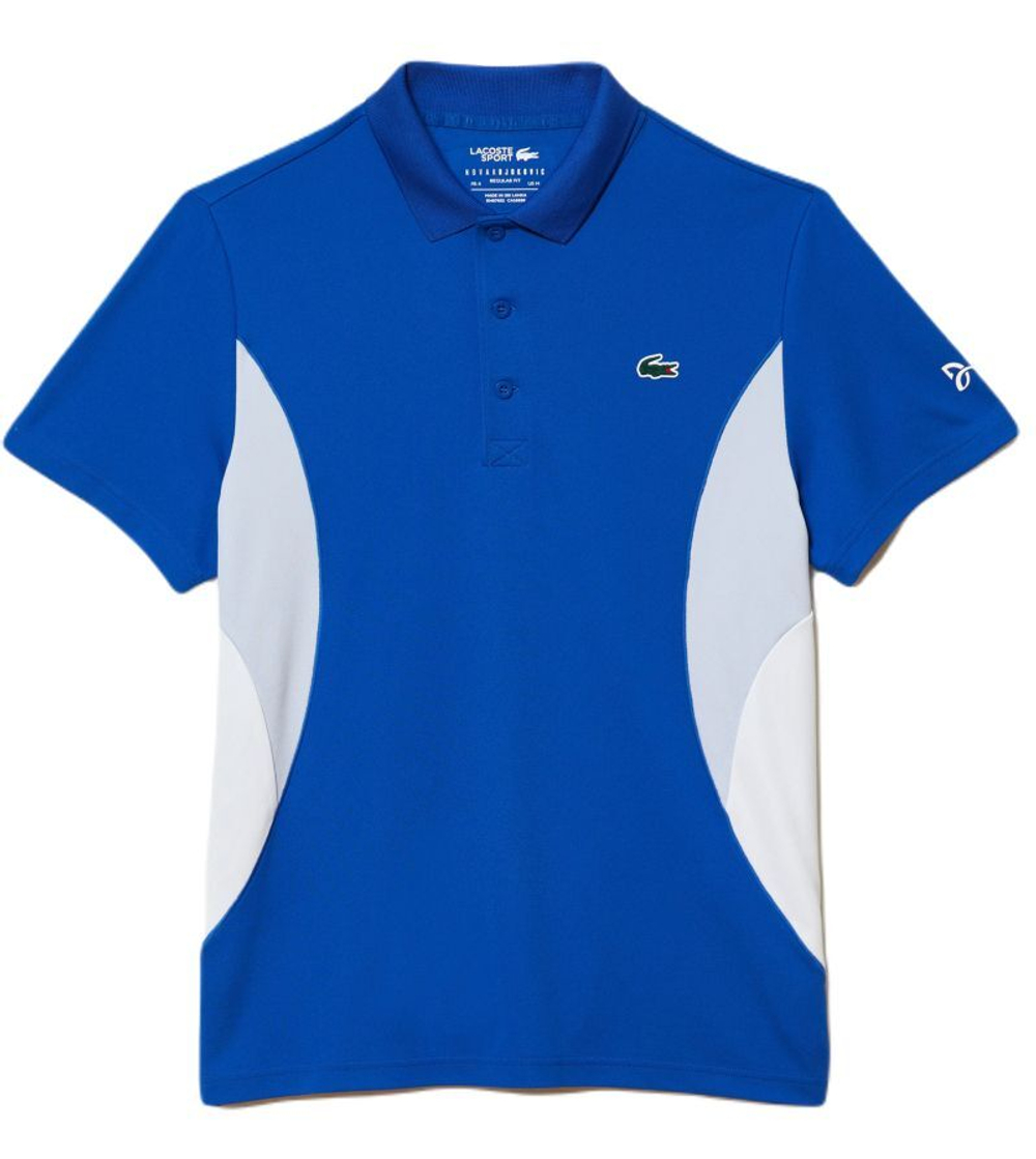 Мужское теннисное поло Lacoste Tennis x Novak Djokovic Ultra-Dry Polo - blue