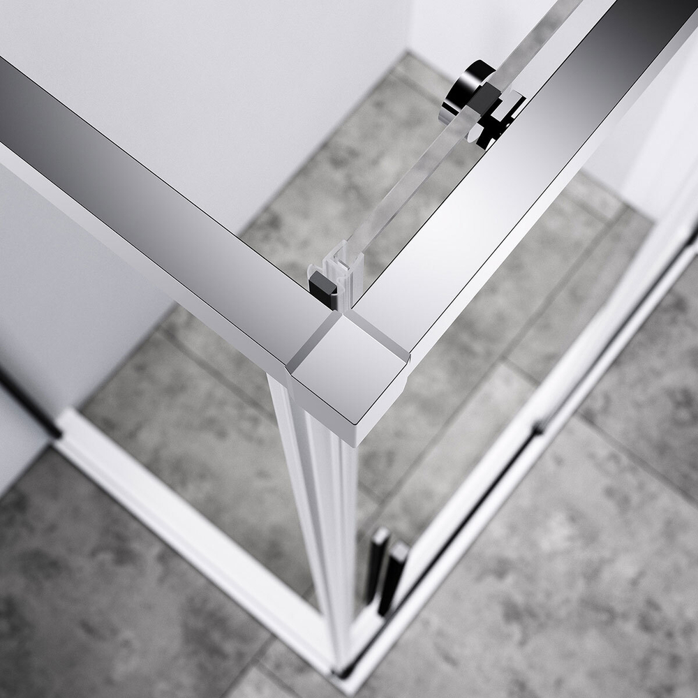 Душевой уголок Слим-Н (Slim-N) VSR-4SN8013CL, 1300*800, хром, стекло прозрачное,