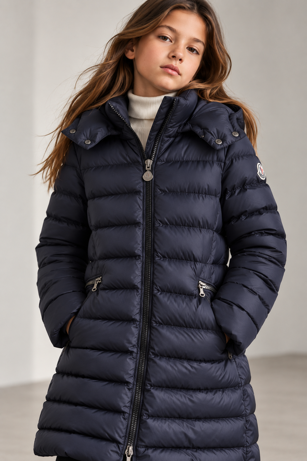 Пуховое пальто Moncler, 140-152