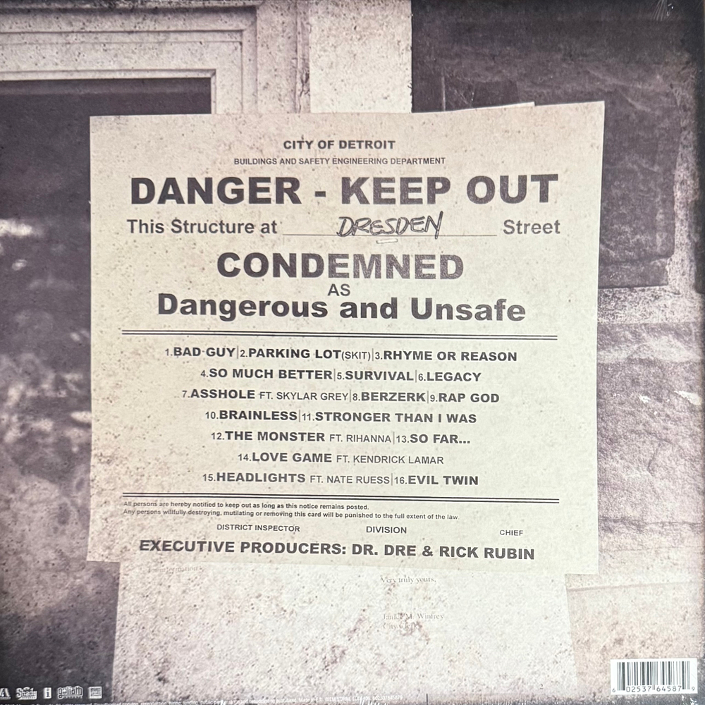 Виниловая пластинка Eminem ‎– The Marshall Mathers LP 2 2LP