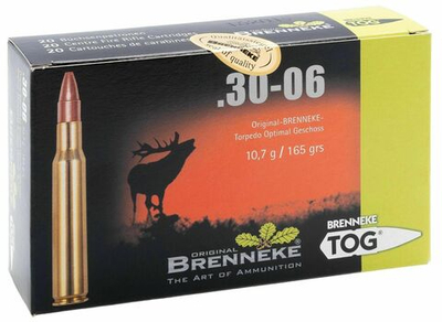 Патрон .30-06 SPRG BRENNEKE TOG 10,7г, коробка 20 шт.