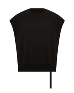 RICK OWENS DRKSHDW СВИТШОТ БЕЗ РУКАВОВ ЧЕРНЫЙ МУЖСКОЙ HOLLYWOOD JUMBO TATLIN