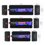Инвертор 12V-220V 6000W Moexsiac черно-синий чистый синус