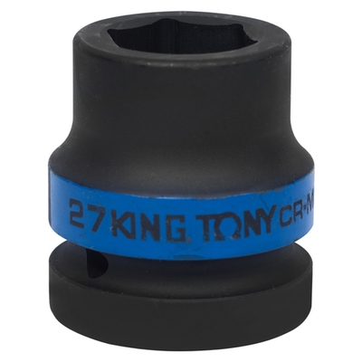 KING TONY (853527M) Головка торцевая ударная шестигранная 1", 27 мм