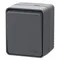 Выключатель кнопочный одноклавишный IP54 Systeme Electric AtlasDesign Profi54 Антрацит ATN544015