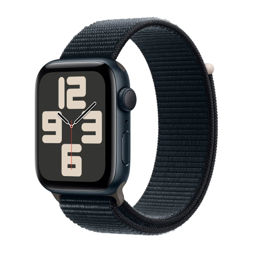 Умные часы Apple Watch SE 2 (2024) GPS, 44mm, Midnight Aluminium Case with Sport Loop, Ink (Темная ночь)
