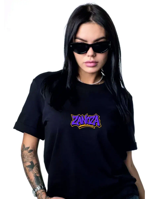 Футболка черная Zanoza Violet