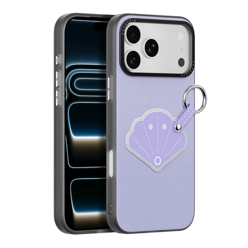 Чехол фиолетового цвета (Shell Edition) для смартфона iPhone 17 Pro, серия Luvy Series (со съемным ремешком) от Dux Ducis