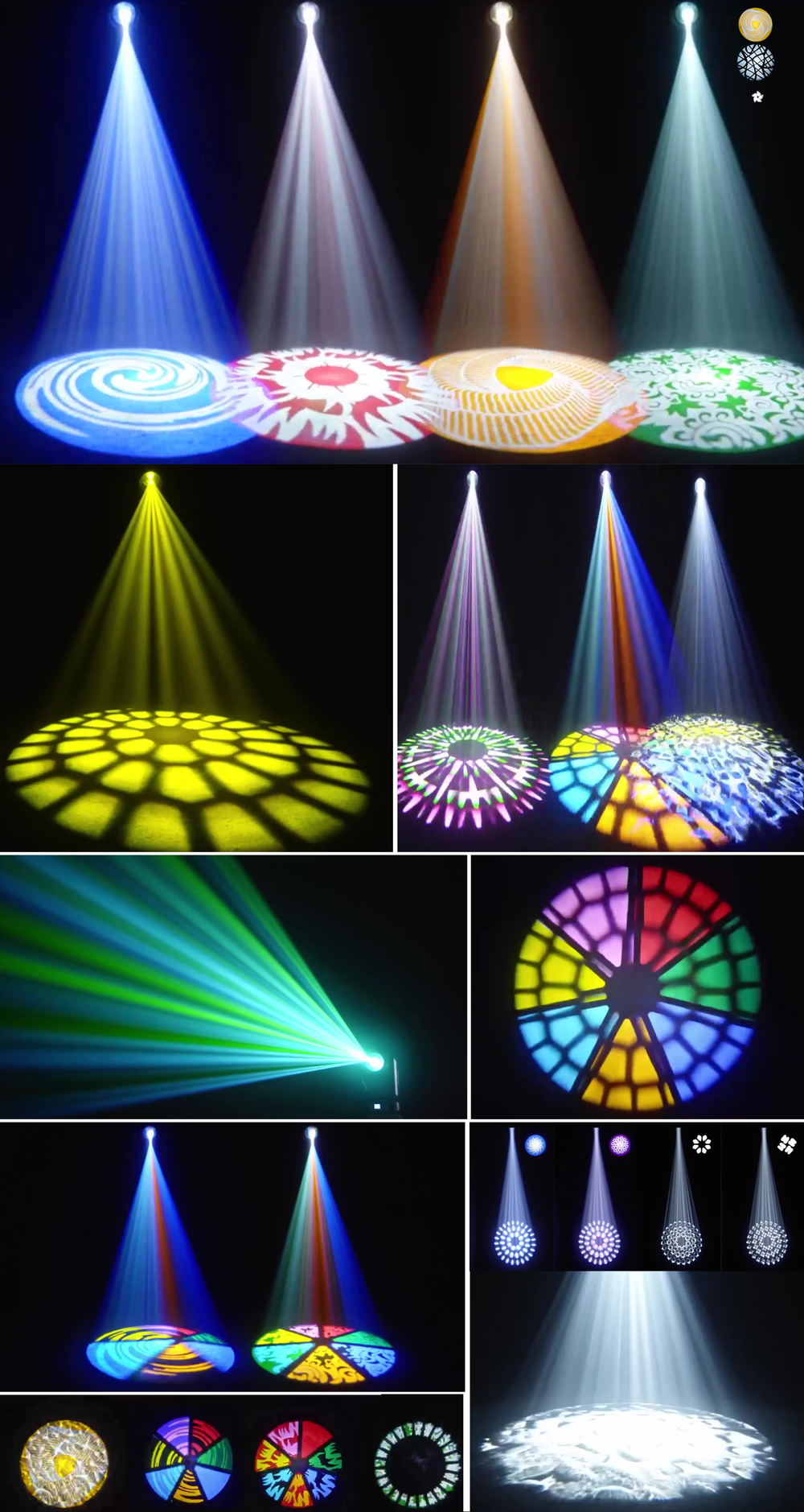 Вращающаяся голова Led Spot 300 + Strip, Big Topper
