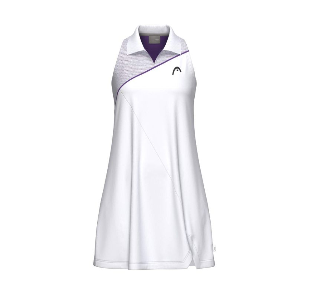 Женское теннисное платье Head Spirit - white/purple