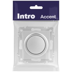 Светорегулятор Intro Accent 6-401-03 поворотный, 600Вт 230В, IP20, СУ, алюминий | Intro