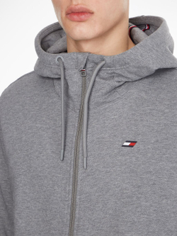 Мужская теннисная кофта Tommy Hilfiger Essentials FZ Hoody - medium grey heather