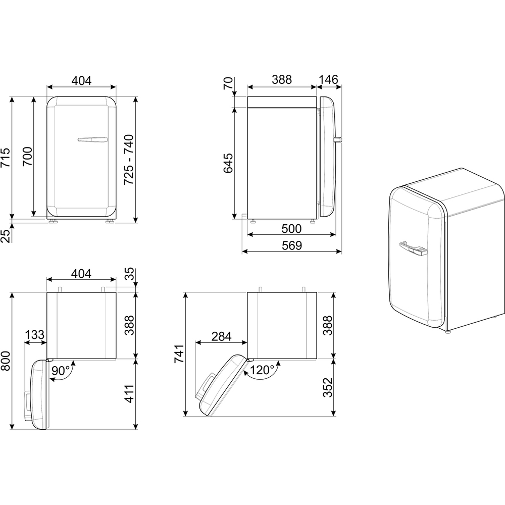 SMEG FAB5LCR6