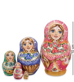 Народные промыслы МР-44/ 3-E Матрешка 5м «Василина» мал.