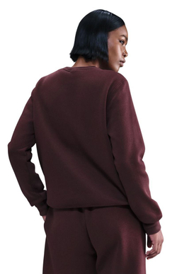 Женская Кофта теннисная Nike Sportwear Phoenix Fleece - burgundy crush/sail