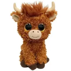 Yumşaq oyuncaq \ Мягкая игрушка \ Soft toys TY ALFIE - highland cow brown 15 sm