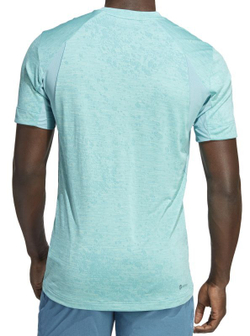 Мужская теннисная футболка Adidas Tennis Freelift T-Shirt - preloved blue/black