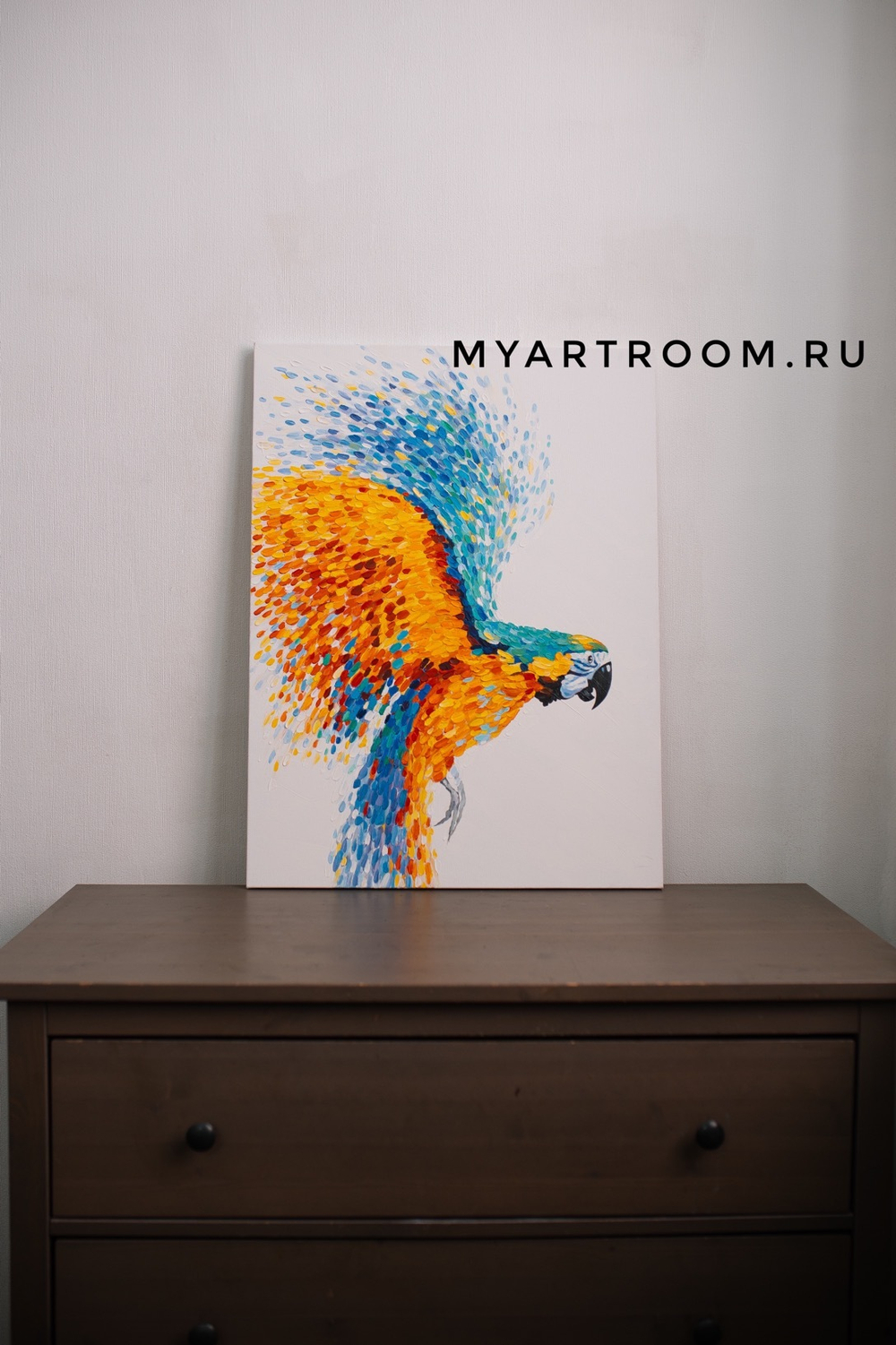 Картина с попугаем