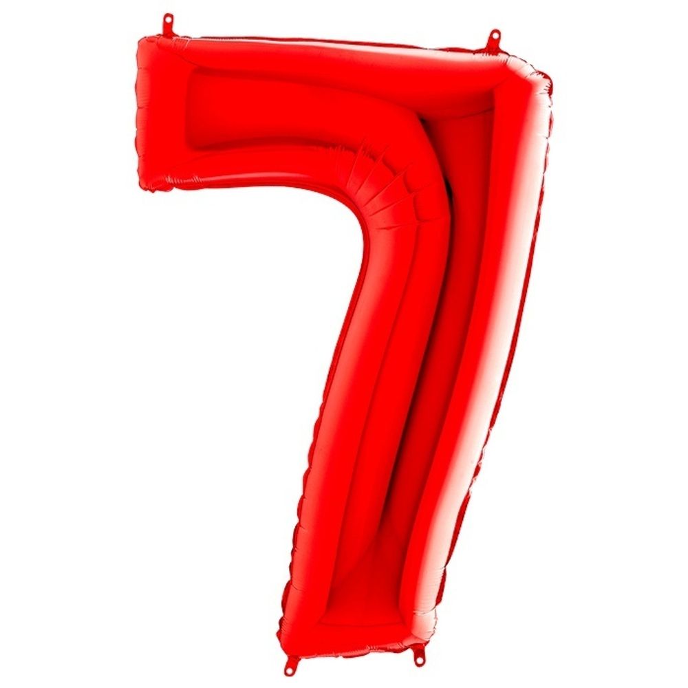 Шар фольгированный ЦИФРА "7" 40" Red с гелием Шар фольгированный ЦИФРА "7" 40" Red с гелием