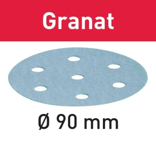 Шлифовальные круги STF D90/6 P500 GR/100 Granat FESTOOL 498326