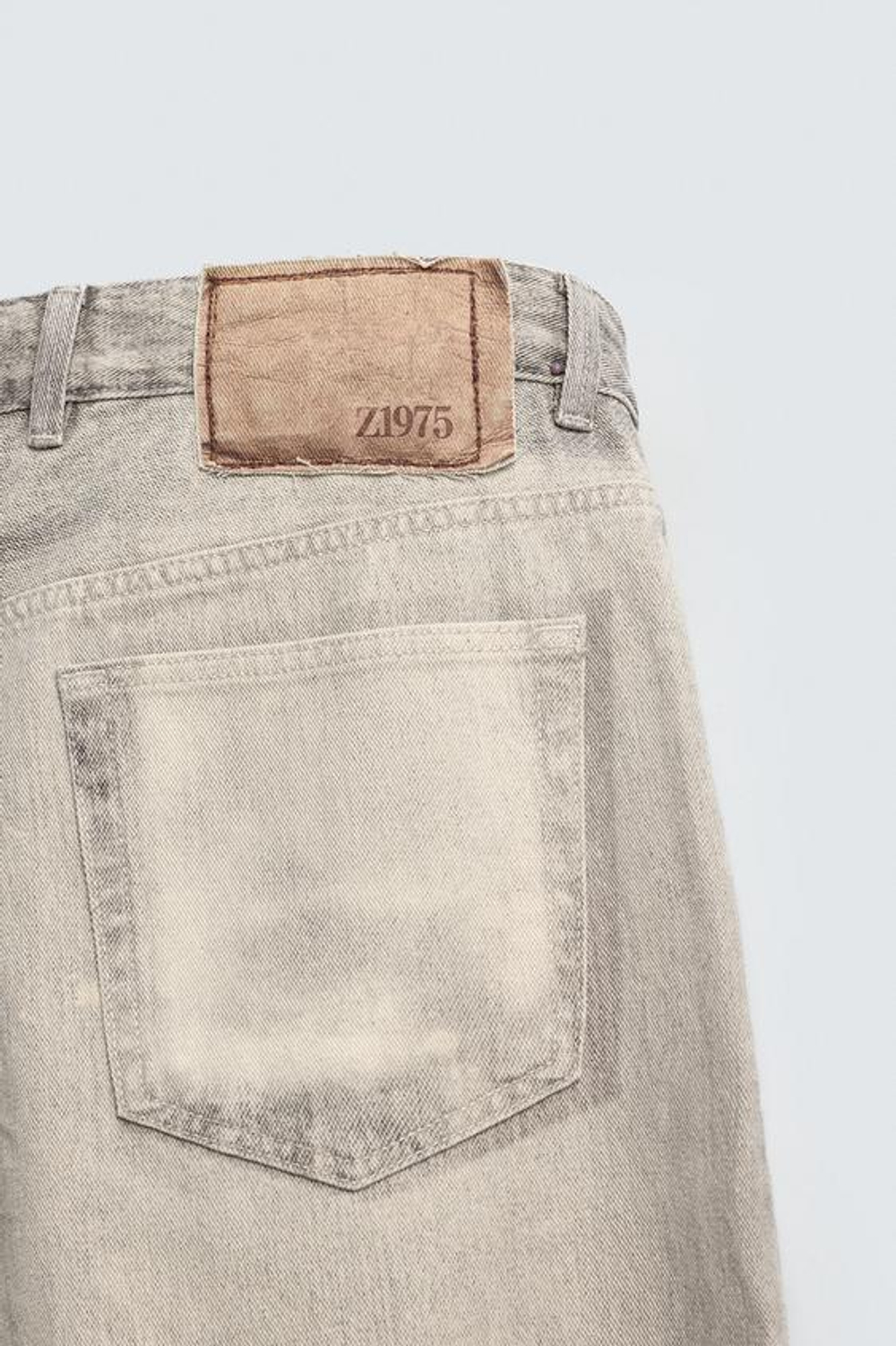 ZARA БРЮКИ С ПРИНТОМ LLAVEROS, ЦВЕТ ЛЬДА