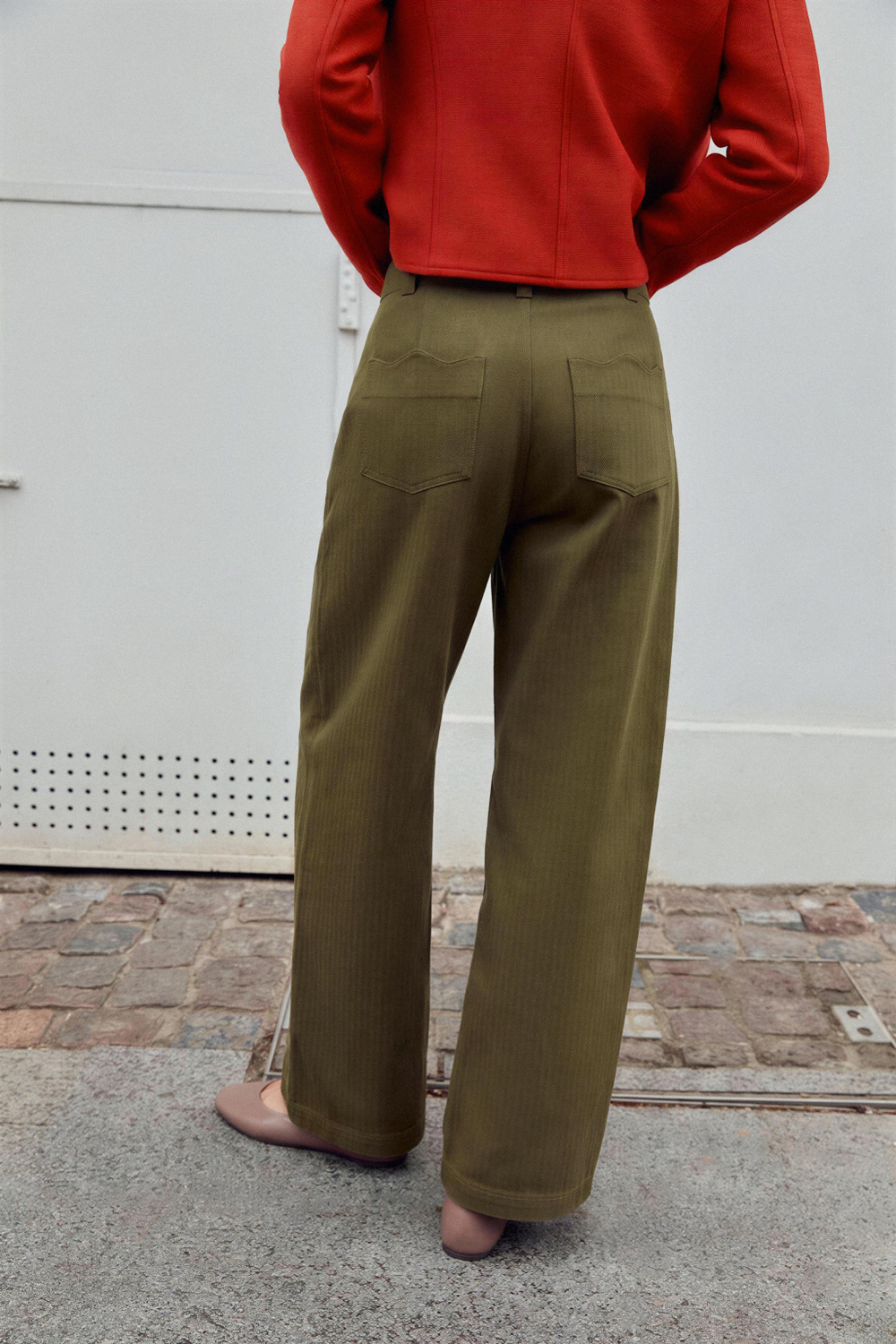 БРЮКИ BARREL В ПОЛОСКУ — ZARA