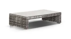 "Тито" лаунж-зона из искусственного ротанга, цвет серый (К)