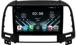 Магнитола для Hyundai Santa Fe 2 CM 2006-2012 (рамка серебро) - FarCar S280 монитор 9.5" IPS на Android 13, CarPlay