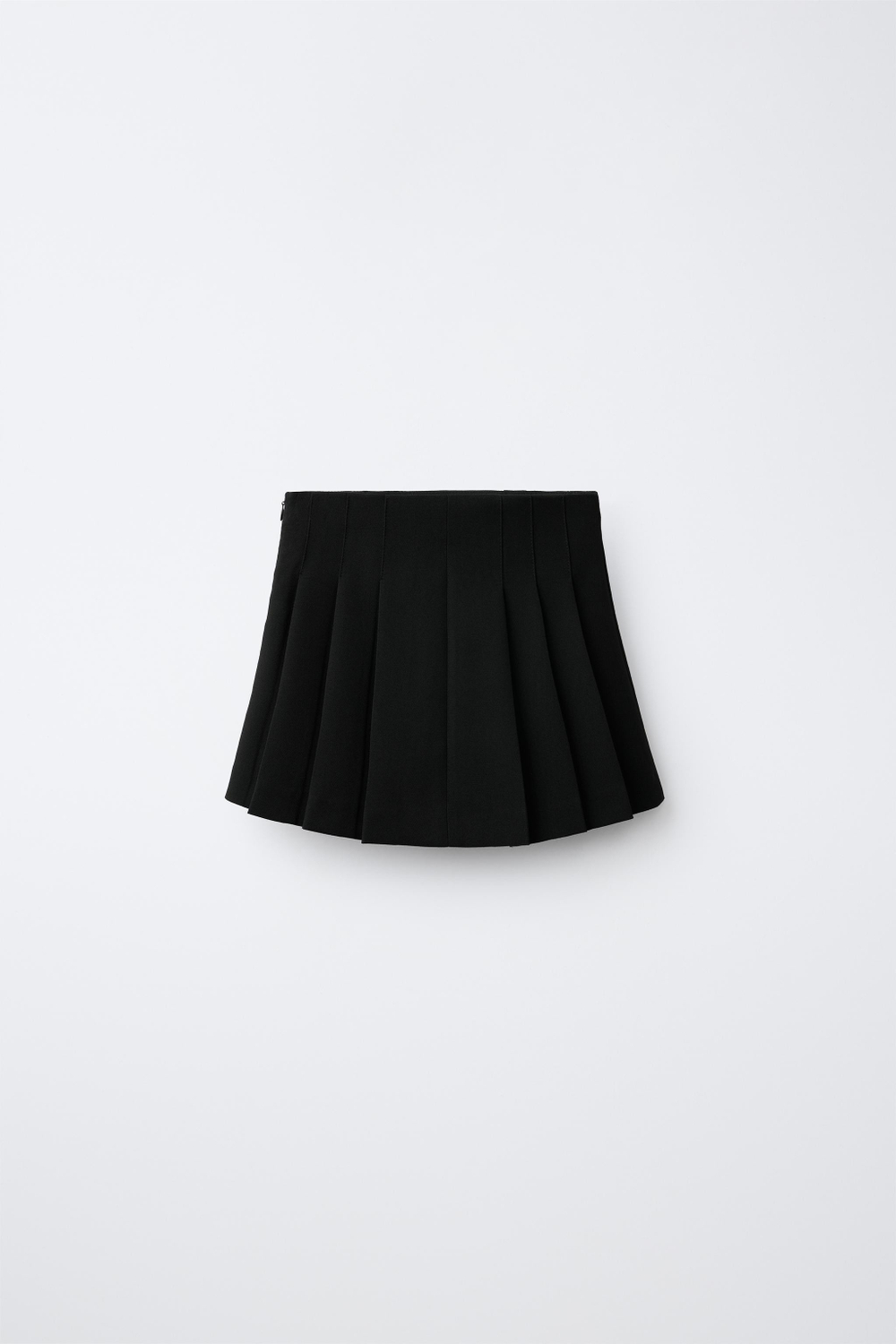 ZARA ЮБКА В СКЛАДКУ С ПУГОВИЦАМИ, ЧЕРНЫЙ