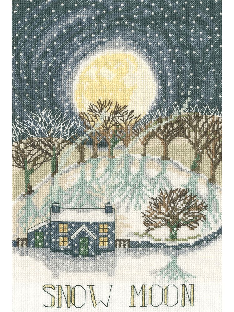 Набор для вышивания нитками Bothy Threads Snow Moon Набор для вышивания нитками Bothy Threads Snow Moon